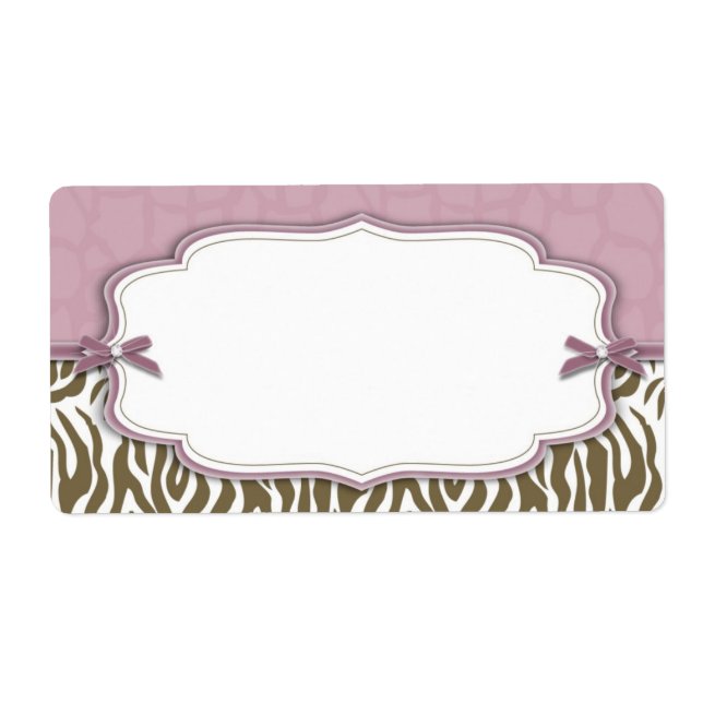 Etiqueta de nombre de Safari de moda (Frente)