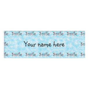 Etiqueta de nombre de sonrisa