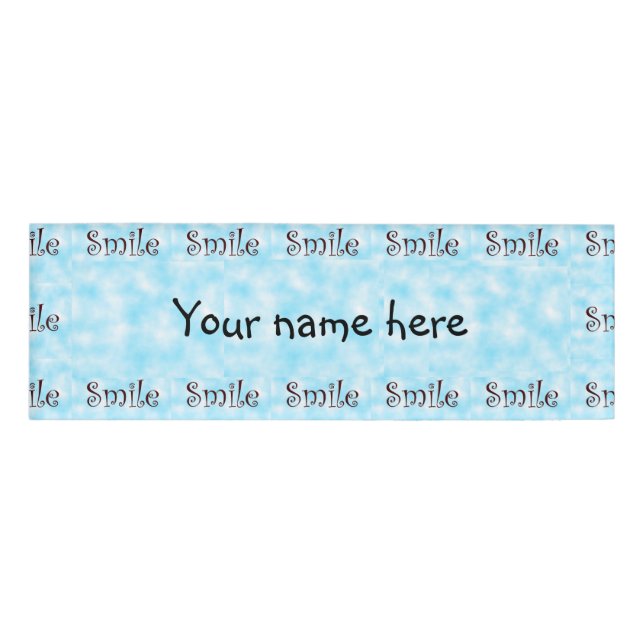 Etiqueta de nombre de sonrisa (Anverso)