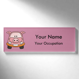Etiqueta de nombre del coche del personalizado de