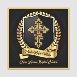 Etiqueta de nombre del Pastor