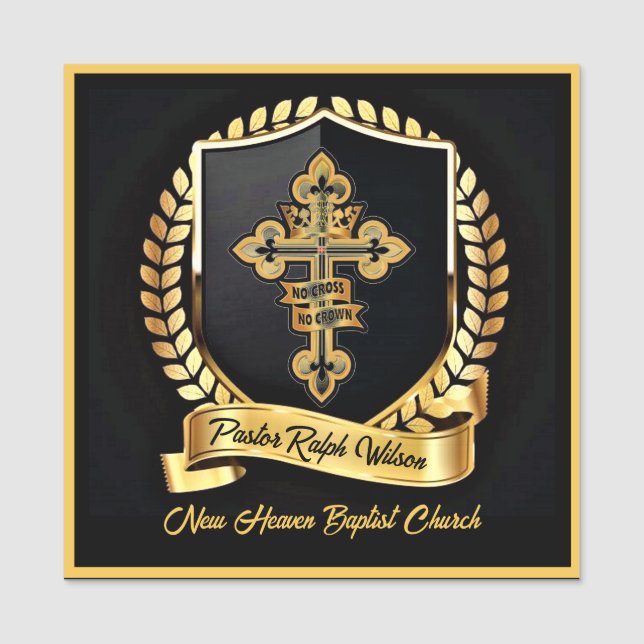 Etiqueta de nombre del Pastor (Anverso)