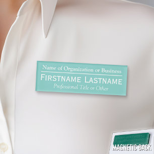 Etiqueta De Nombre Denominación personalizada - Organización o Igle