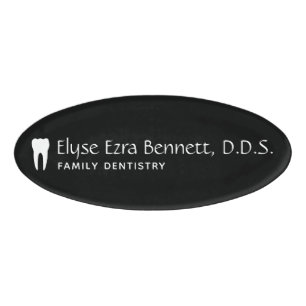 Etiqueta De Nombre Dentista