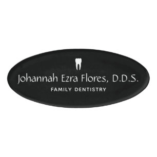 Etiqueta De Nombre Dentista