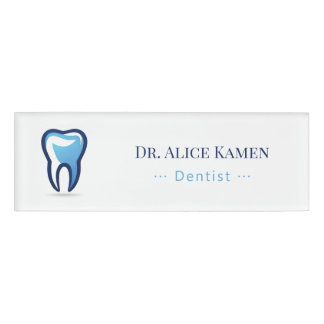 Etiqueta De Nombre Dentista | Dientes