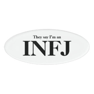 Etiqueta De Nombre Dicen que soy un INFJ