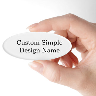 Etiqueta De Nombre Diseño personalizado 3" x 1,125"