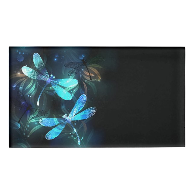 Etiqueta De Nombre Dragonflies (Anverso)
