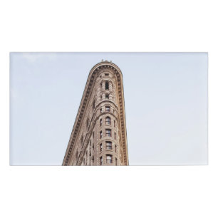Etiqueta De Nombre Edificio Flatiron