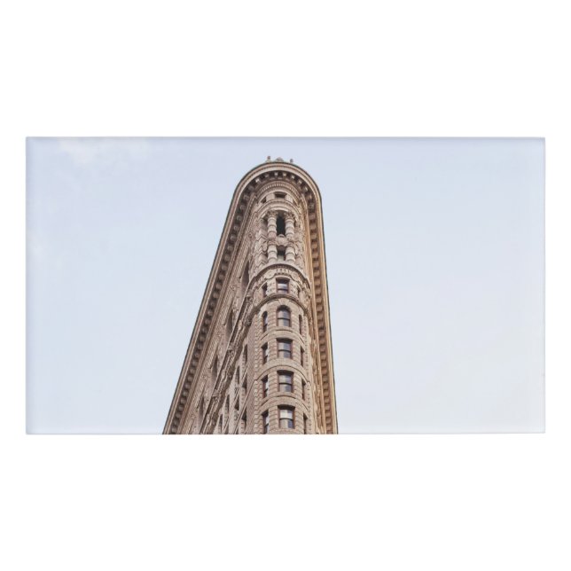 Etiqueta De Nombre Edificio Flatiron (Anverso)