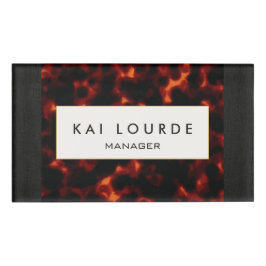 Etiqueta De Nombre Elegante Tortoiseninfierno