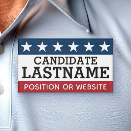 Etiqueta De Nombre Engranaje de campaña de personalizado con nombre y