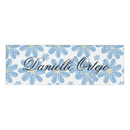 Etiqueta De Nombre Etiqueta con nombre personalizado - Patrón floral