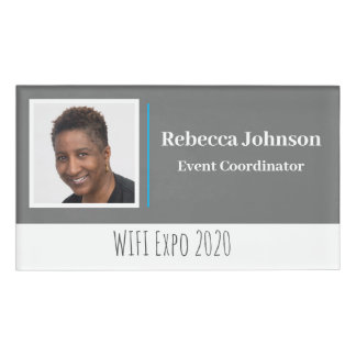 Etiqueta De Nombre Evento de Personalizado magnético reutilizable