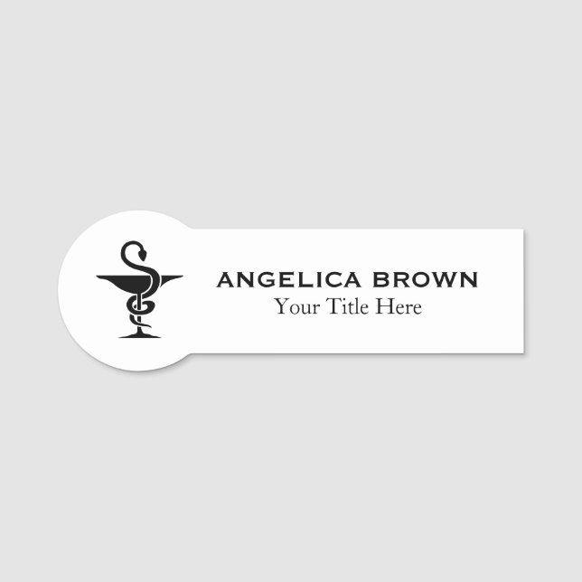 Etiqueta de nombre farmacéutico (Anverso)