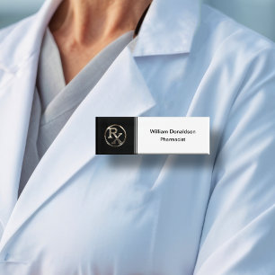 Etiqueta De Nombre Farmacéutico Clásico