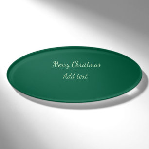Etiqueta De Nombre Feliz Navidad verde plano fondo solo vacaciones