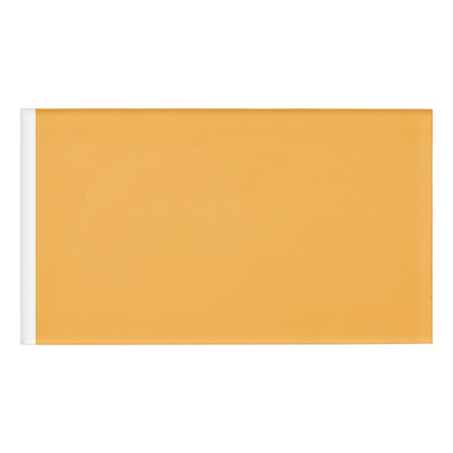 Etiqueta De Nombre fondo amarillo con borde negro (Anverso)