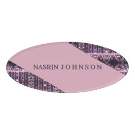 Etiqueta De Nombre Fondo mágico rosa nombre Personalizado