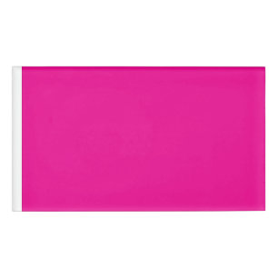 Etiqueta De Nombre Fondo rosado con ideas de diseño de borde negro