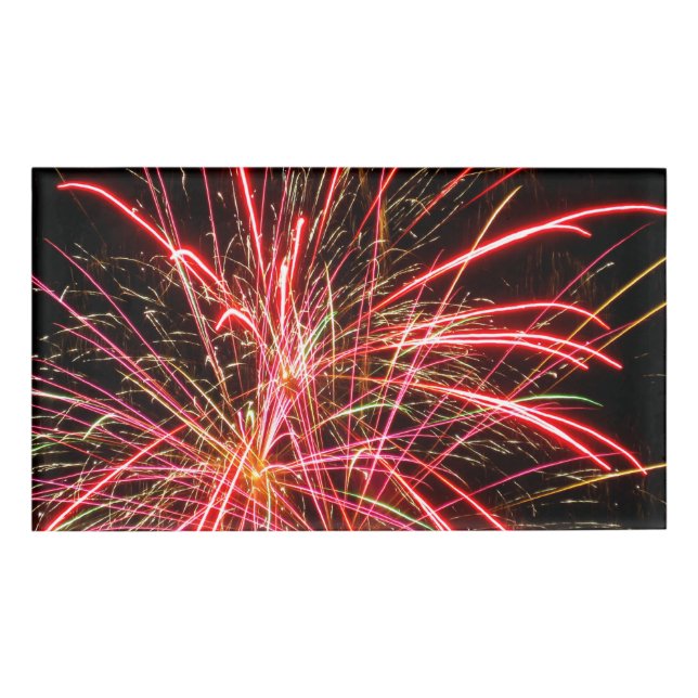 Etiqueta De Nombre Fuegos artificiales 01 (Anverso)
