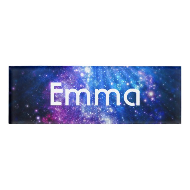 Etiqueta De Nombre Galaxia (Anverso)
