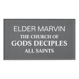 Etiqueta De Nombre Gods Witness Personalized