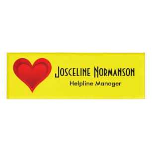 Etiqueta De Nombre Gradientes CORAZÓN DE AMOR ROJO + tu trasero. e id