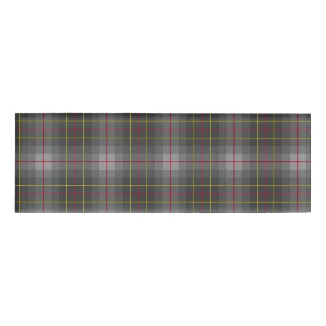 Etiqueta de nombre Gray Tartan (Anverso)