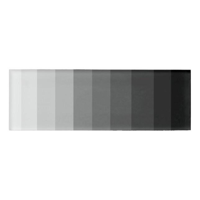 Etiqueta de nombre gris (Anverso)