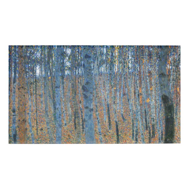 Etiqueta De Nombre Gustav Klimt Beech Tree Forest Grove (Anverso)