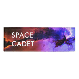 Etiqueta De Nombre Hada del espacio