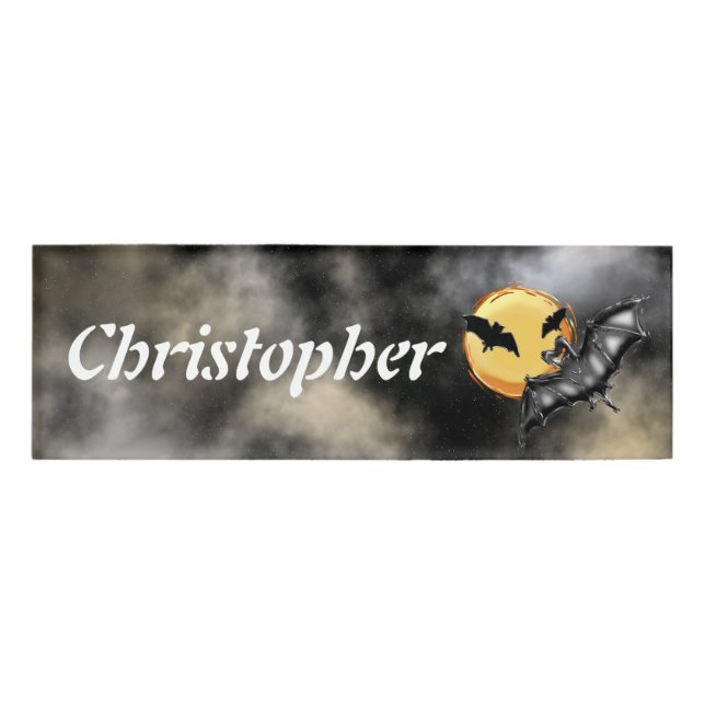 Etiqueta De Nombre Halloween #2 (Anverso)