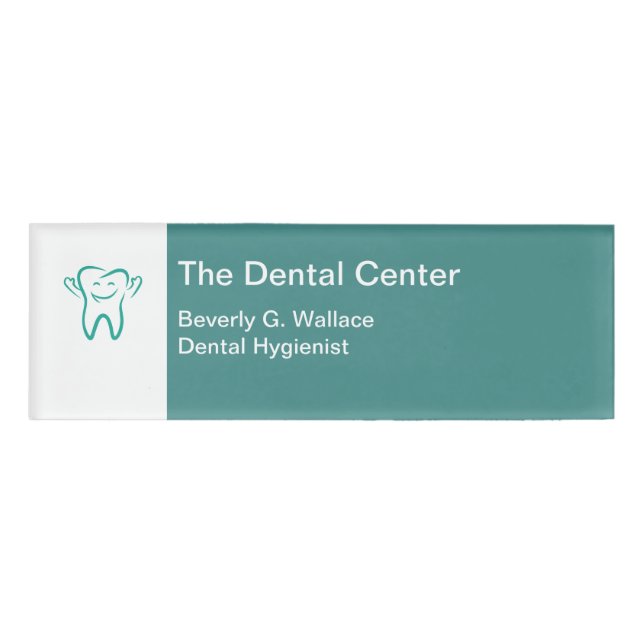 Etiqueta De Nombre Higienista dental (Anverso)