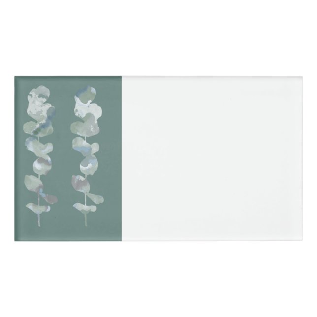 Etiqueta De Nombre Hojas de Eucalyptus (Anverso)