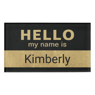 Etiqueta De Nombre Hola Mi Nombre Es - Nombre De Empleado Personaliza