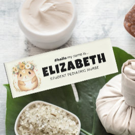 Etiqueta De Nombre Hola Personalizada Mi Nombre Es El Nombre Magnétic