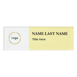 Etiqueta De Nombre Imán elegante de logo personalizado azul polvorien