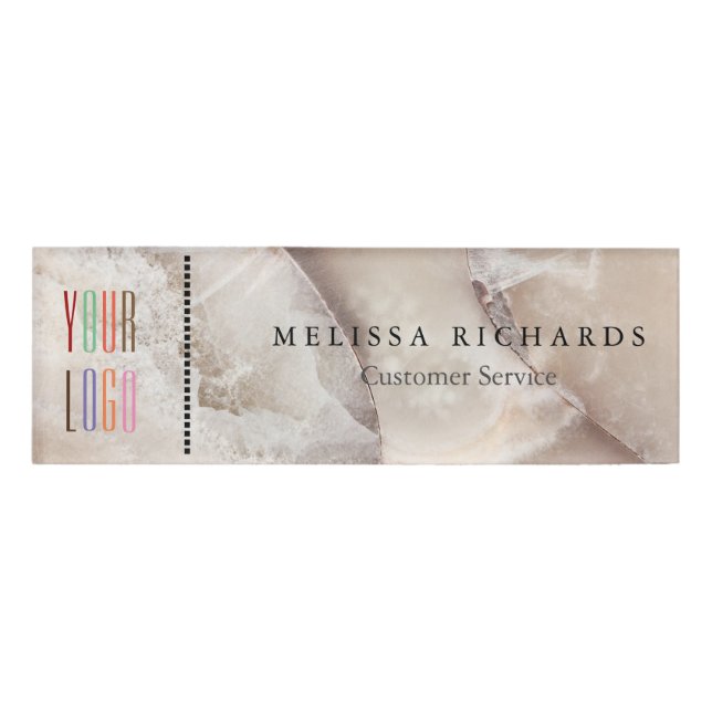 Etiqueta De Nombre Insignia de nombre pequeño personalizada (Anverso)