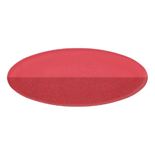 Etiqueta De Nombre Insignia de Oval rojo de tomate de media textura r