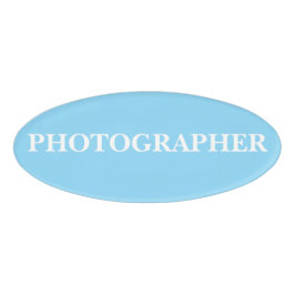 Etiqueta De Nombre Insígnia Magnética - Fotógrafo
