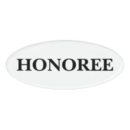 Etiqueta De Nombre Insígnia Magnética - Homenajeado