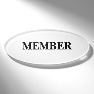 Etiqueta De Nombre Insígnia Magnética - Miembro