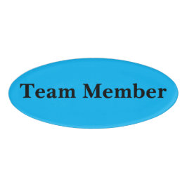 Etiqueta De Nombre Insígnia Magnética - Miembro del Equipo