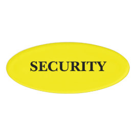 Etiqueta De Nombre Insígnia Magnética - Seguridad
