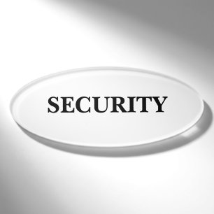 Etiqueta De Nombre Insígnia Magnética - Seguridad