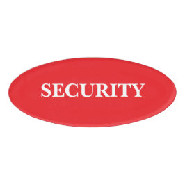 Etiqueta De Nombre Insígnia Magnética - Seguridad