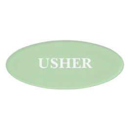 Etiqueta De Nombre Insígnia Magnética - USHER