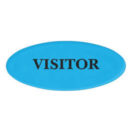 Etiqueta De Nombre Insígnia Magnética - Visitante